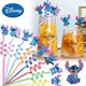 thumbnail image 2 of Juego de 8 pajitas reutilizables de Disney Stitch para fiestas de cumpleaños, pajitas reutilizables para niños, decoración para bebés, regalos de Navidad, 2 of 5