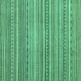 thumbnail image 1 of Ahgly Company Indoor Square Abstract Turquoise Blue Modern Area Rugs, 3' Square, 1 of 4