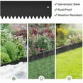 thumbnail image 6 of Datingday 10-Pack Galvanized Steel Landscape Edging (33FT Total) - 40"x6" Metal Garden Border Kit with 10 Stakes & Gloves for Yard, Tree Rings, Pathways | Heavy Duty Lawn Edging, 6 of 8