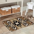 thumbnail image 2 of FJPT Non Slip Flannel Polyester Floor Mat With Geometric Pattern For Bathroom Kitchen Bedroom Decor 16x24 inch, 2 of 5