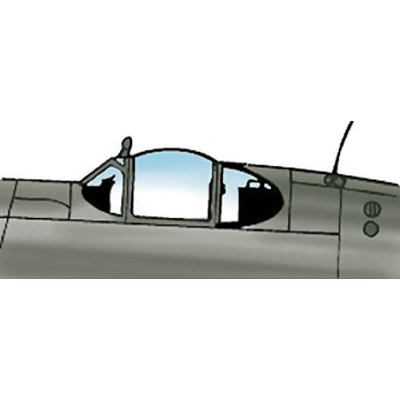 P-51 B Mustang "Malcolm Hood" Canopy for Hasegawa (1/72 model kit accessory)