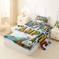 thumbnail image 2 of Erosebridal Rustic Cottage Twin Sheet Sets 3pcs for Kids Boys Girls,Happy Camping Bedding for Teens,Ultra Soft Home Decor, 2 of 5