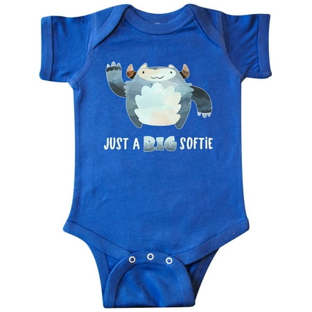 

Inktastic Just a Big Softie Cute Winter Yeti Gift Baby Boy or Baby Girl Bodysuit