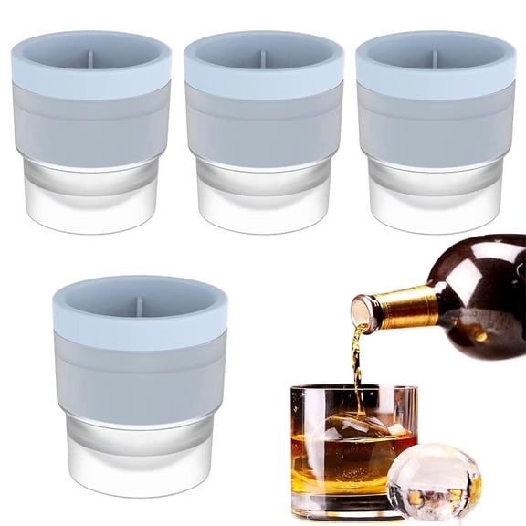 Ice Ball Mold Maker, Ice Cube Freezer Maker, Round Ice Cube Trays Mold For Whiskey Cocktail Ice Sphere Ball Maker Mold Ball