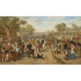 thumbnail image 3 of Edward Benjamin Herberte 18x12 Black Modern Framed Museum Art Print Titled - The Country Fair (1889), 3 of 5