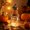 B, variant on Orangide Halloween Decorations Assorted Resin Topped Glass Wish Jars Cork Sealed Note Storage Bottles with Bat Pumpkin Cupcake Figurine Lids