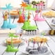 thumbnail image 2 of 7pcs/ Set Horquillas de Forma de y Árbol de de Postre de Torta Accesorio de Selecciones de Alimentos de de Cóctel Verde Colcomx Juegos de tenedores de frutas de plástico, 2 of 7