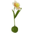 thumbnail image 2 of 19" Green Yellow and Orange Spring Floral Table Top Decoration, 2 of 4