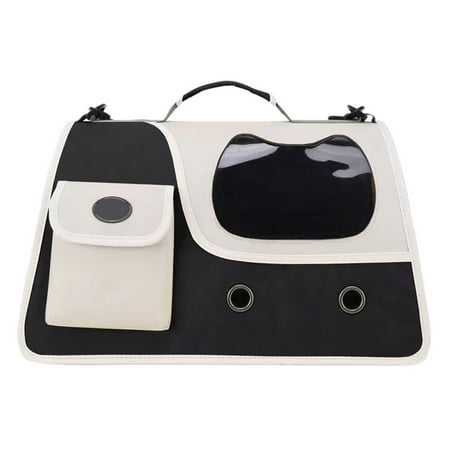 FL Portable Cat Carrier Bag Four Breathable Pet Bag Easy To Carry Shoulder Travel Tote Crossbody Handbag