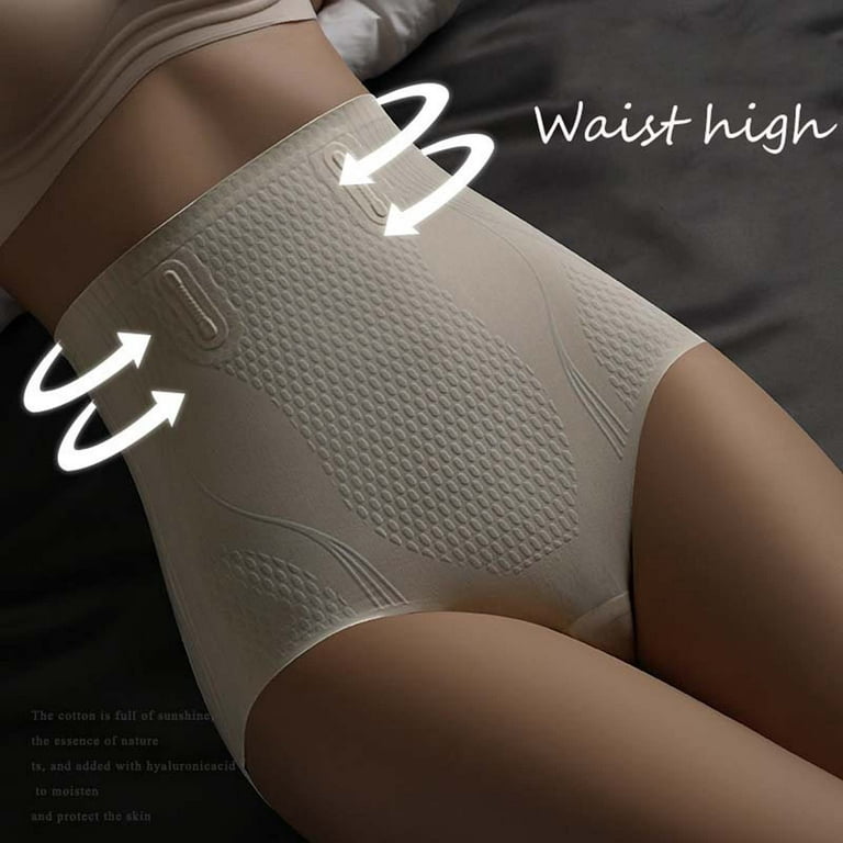 Ice Silk Ion Fiber Repair Shaping Underwear, High Waist Tummy