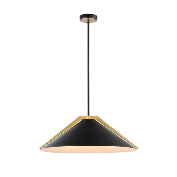 Artcraft Lighting Baltic Collection 3Light Pendant Black and Brushed Brass