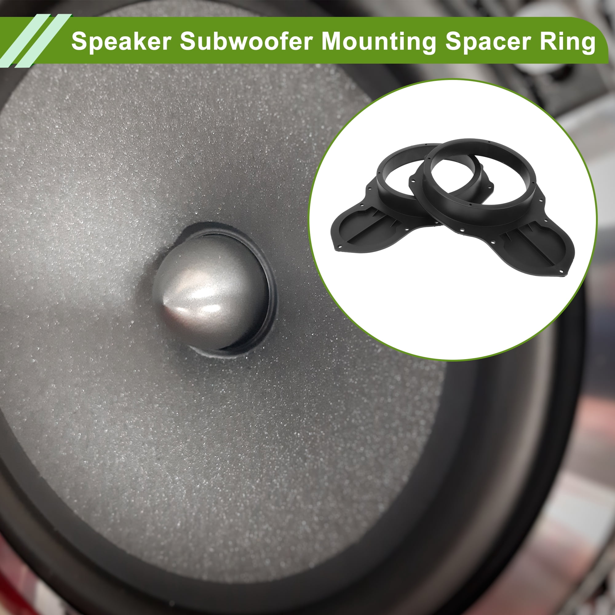 Unique Bargains Speaker for Spacer Ring Adapter for VW for Passat Black for 6.5 ABS