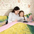 thumbnail image 4 of Manfei Kawaii Cat Full Size Comforter Sets 3-Piece,Spring Garden Bedding Comforter Set,1 Comforter and 2 Pillowcases,Reversible, 4 of 6
