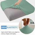 thumbnail image 3 of JIAN YA NA 2-Piece Waterproof Cushion Covers Replacement, Outdoor Patio Sofa Seat Cushion Slipcovers, Elastic Outdoor Furniture Protector (Green), 3 of 8