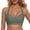 A-Army Green60, variant on Women's Bikini Tops Knot Front Padded Tie Neck Tie Back Swimwear Tops Underwire Push Up Swim Bathing Crop Top