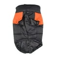 thumbnail image 1 of Chaleco cálido navideño para mascotas, abrigo de invierno para cachorros, impermeable, con cierre de botones Naranja - XL, 1 of 8
