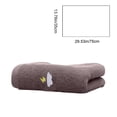 thumbnail image 3 of Embroidered Cotton Towel, Personalized Face Cloth With Double-Stitched Edges, for Daily Skincare Routine, Brown, 3 of 6