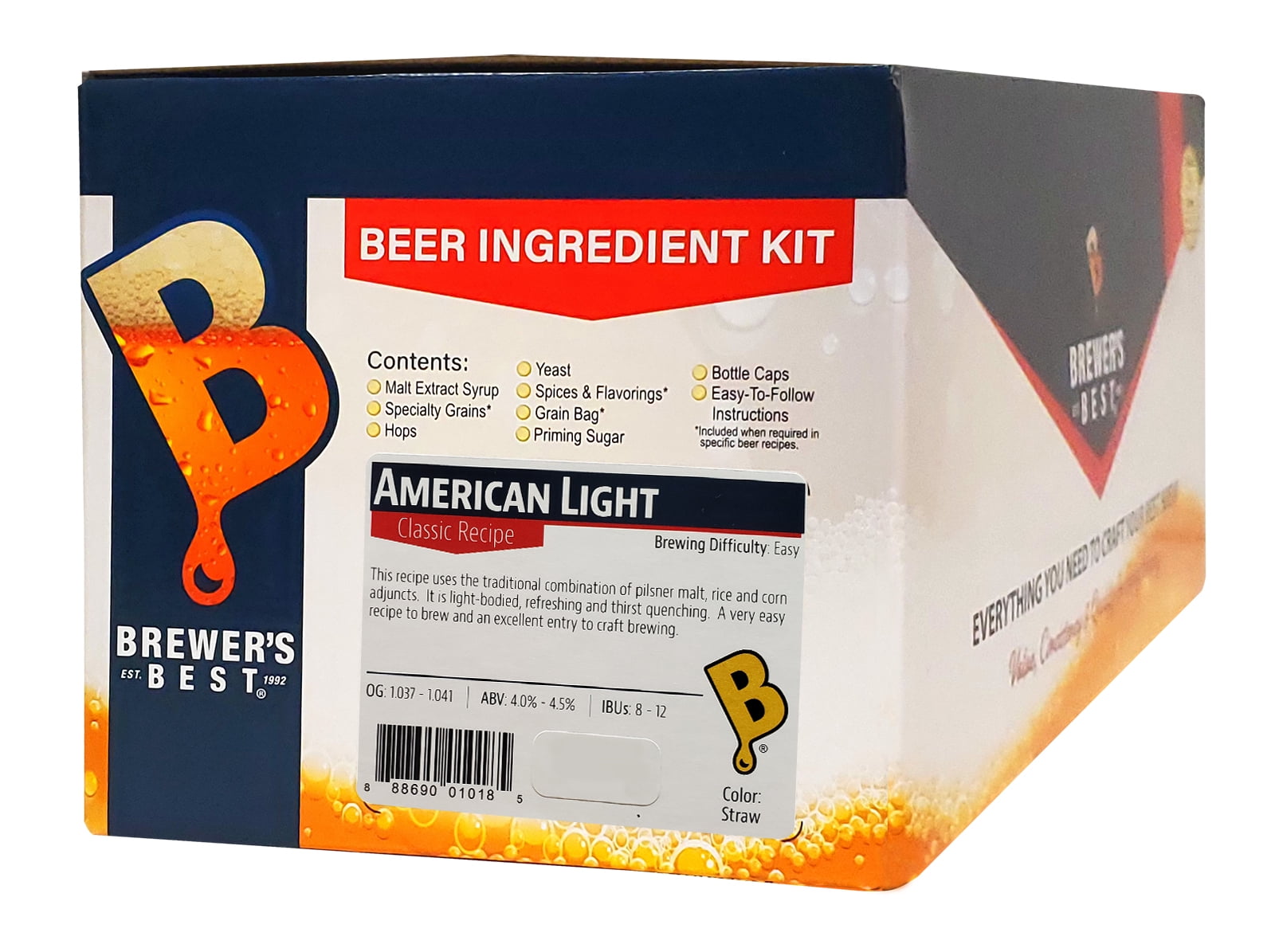 Brewers Best American Light Home Brewing Ingredient Kit