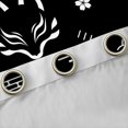 thumbnail image 4 of Manfei Minimalist Kitsune Black Out Curtains for Girls Women, Cherry Cloud Curtains Pack of 2 (42x63 Each), Black White, 4 of 6