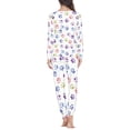 thumbnail image 3 of FOR U DESIGNS Aestheic Dog Footprint Pajamas Sets for Women 2PCS Size 6XL Pj Set for Women Long Pants with Pockets Sleepwear Sets for Women with Long Crew Neck Tops, 3 of 6