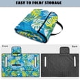 thumbnail image 6 of Pzuqiu Tropical Leaves Quilted Golf Cart Seat Covers Scratch-resistant, Anti-slip, Suitable for Outdoor, Fit for Yamaha Club Car, 6 of 9