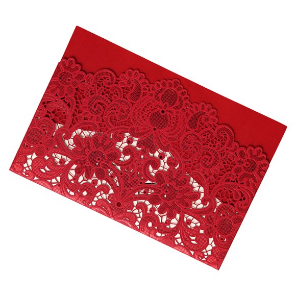 Blank Cards And Envelopes, 25PCS Hollow Out Wedding Invitations Cards Wedding Invitation Card Making Kit with Envelopes For Wedding Bridal Shower Engagement Greeting Card