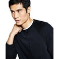 thumbnail image 2 of And Now This Men's Fleece Crewneck Pocket Sweatshirt in Black-Size Small, 2 of 3