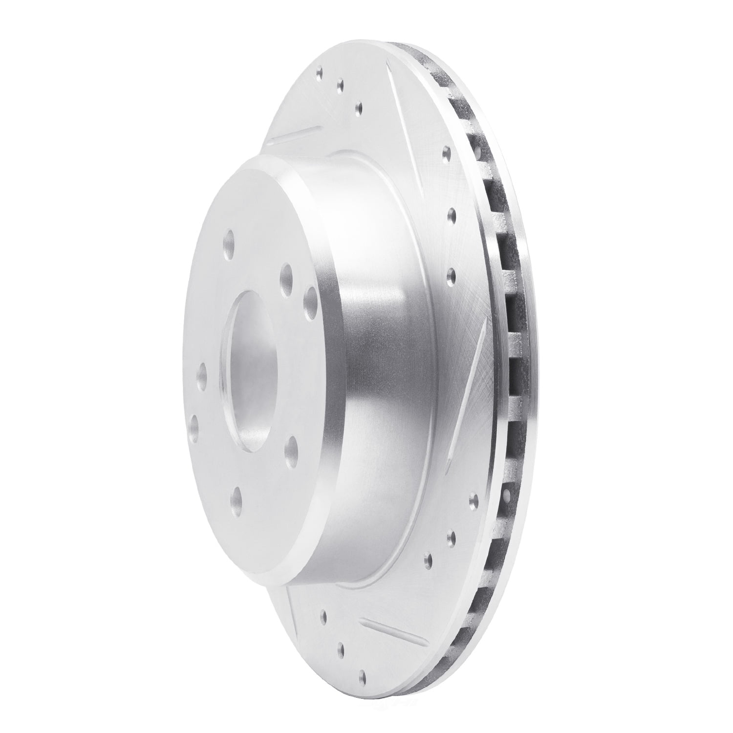 Dynamic Friction Company 631-47016R DFC Brake Rotor - Drilled And Slotted - Silver