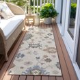 thumbnail image 6 of Addison Rugs Chantille Indoor/Outdoor Transitional Global Ivory Washable Runner Rug, 2'3" x 7'6", 6 of 6