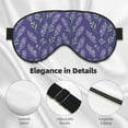 thumbnail image 3 of Uemuo Lavender Flowers Pattern Sleep Eye Mask - Light Blocking Sleep Mask Blocking Out Light Perfectly, Soft and Comfortable Night Eye Mask, Eye Blinder, 3 of 7