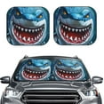 thumbnail image 2 of Fotbe Cartoon Cute Shark Juego de 2 Piezas de Parasoles para Parabrisas | Bloqueador Solar para Auto | Accesorios Plegables para Protección Solar Interior-Large, 2 of 6