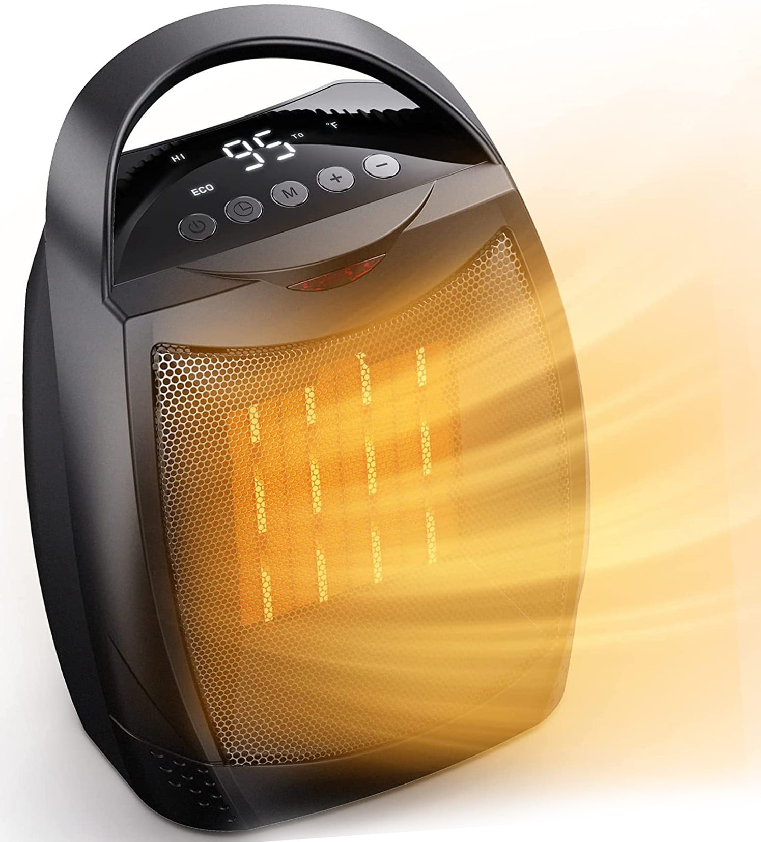 Electric Portable Heater, 1500W ETL Listed Quite Space Heater with