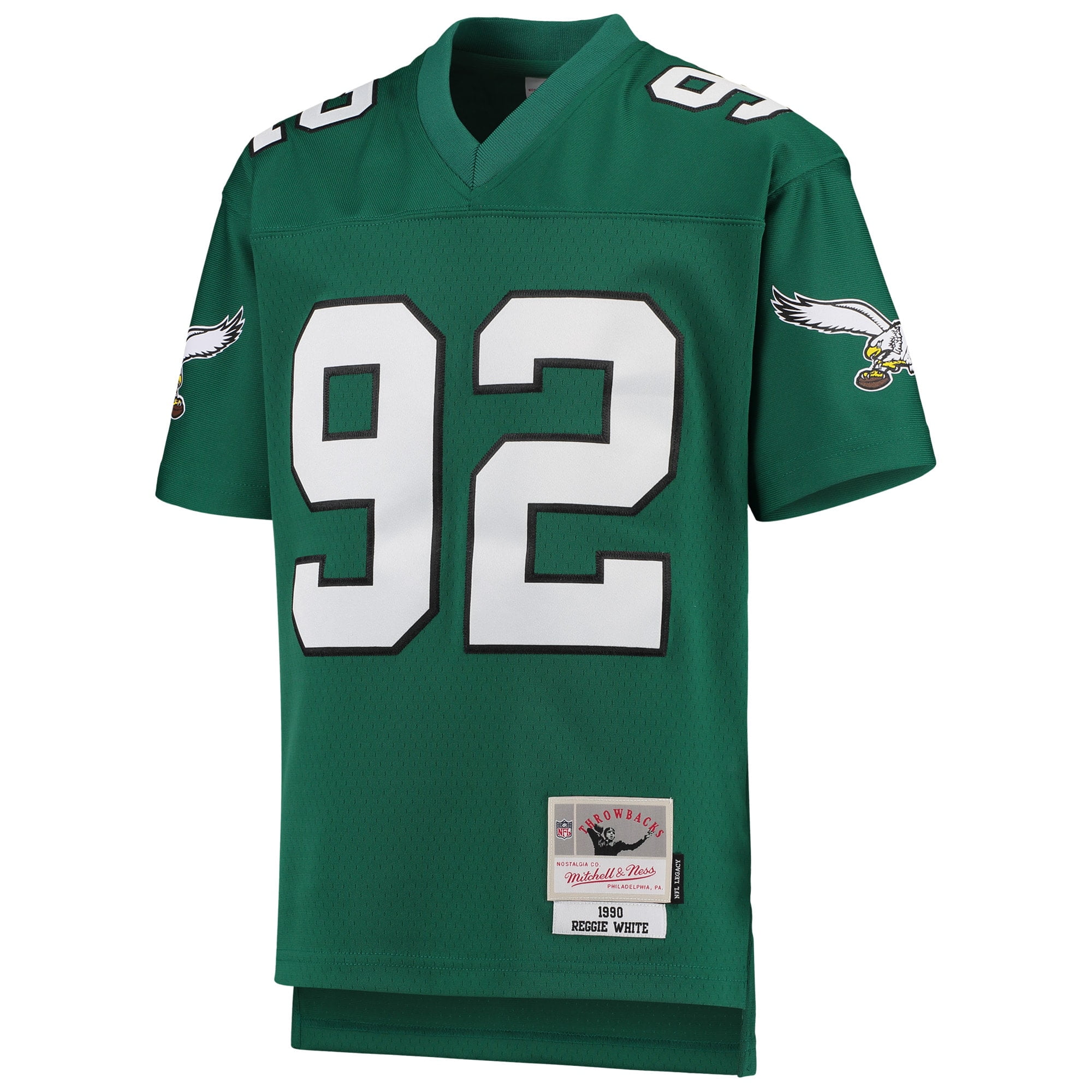 Youth Mitchell Ness Reggie White Green Philadelphia Eagles 1990 Legacy Retired Player Jersey Walmart