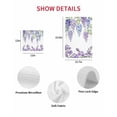 thumbnail image 7 of Purple Weeping Flowers Kitchen Dish Towels for Drying Dishes Set of 4, Spring Floral Elegant Pastoral Waffle Weave Microfiber Hand Tea Bathroom Towels Quick Dry & Absorbent Towel 12x12, 7 of 7