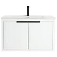 thumbnail image 3 of Fine Fixtures Kingsford Vanity 30" Wide With Doors - White - Sink Included, 3 of 12