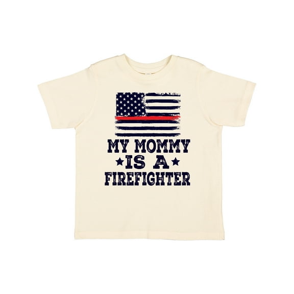 Inktastic Mommy Is A Firefighter Boys or Girls Toddler T-Shirt