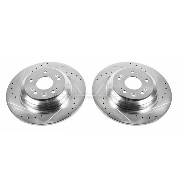 Power Stop JBR1382XPR Evolution Drilled & Slotted Rotors -Rear