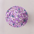 thumbnail image 6 of Cute Summer Clothes Toddler Kid Girl Floral Print Short Sleeve Tops and High Waist Belted Shorts with Sunhat Sets (2 Years, Purple), 6 of 7