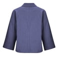 thumbnail image 5 of 2026 ! under $5 asdoklhq Plus Size Long Blouses, Women Solid Casual Long Sleeve Pocket V-Neck Button Shirt Tops, 5 of 8
