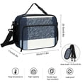 11.8×9.6in Large Capacity Rectangular Lunch Bag Durable Storage ...