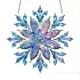 thumbnail image 2 of Adorno de copo de nieve acrílico | Decoración colgante de vacaciones azul púrpura brillante | Diseño facetado de varias capas | Árbol de Navidad, Ventana, Interior Exterior Decoración Festiva |, 2 of 4