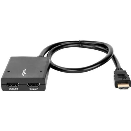 1 x 2 4K 30 Hz HDMI 2-Port Splitter, Black