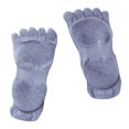 thumbnail image 4 of 1 calcetines de Yoga para mujer, calcetín de algodón, media punta, calcetines deportivos antideslizantes para gimnasio, 5 dedos Azul sin kusrkot calcetines de yoga mujeres, 4 of 8