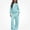 Light Blue, variant on ITSAME Girls Fleece-Lined Hooded Sweatshirt and Wide Leg Pants Set 2-Piece Heart Print Casual Warm Outfit Size 11