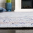 thumbnail image 4 of SAFAVIEH Tucson Max Traditional Machine Washable Area Rug, Ivory/Blue, 6' x 6' Round, 4 of 8