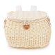 thumbnail image 4 of Mochila para bicicletas de canasta con tapa tejida a mano para niños bicicletas para adultos beige, 4 of 4
