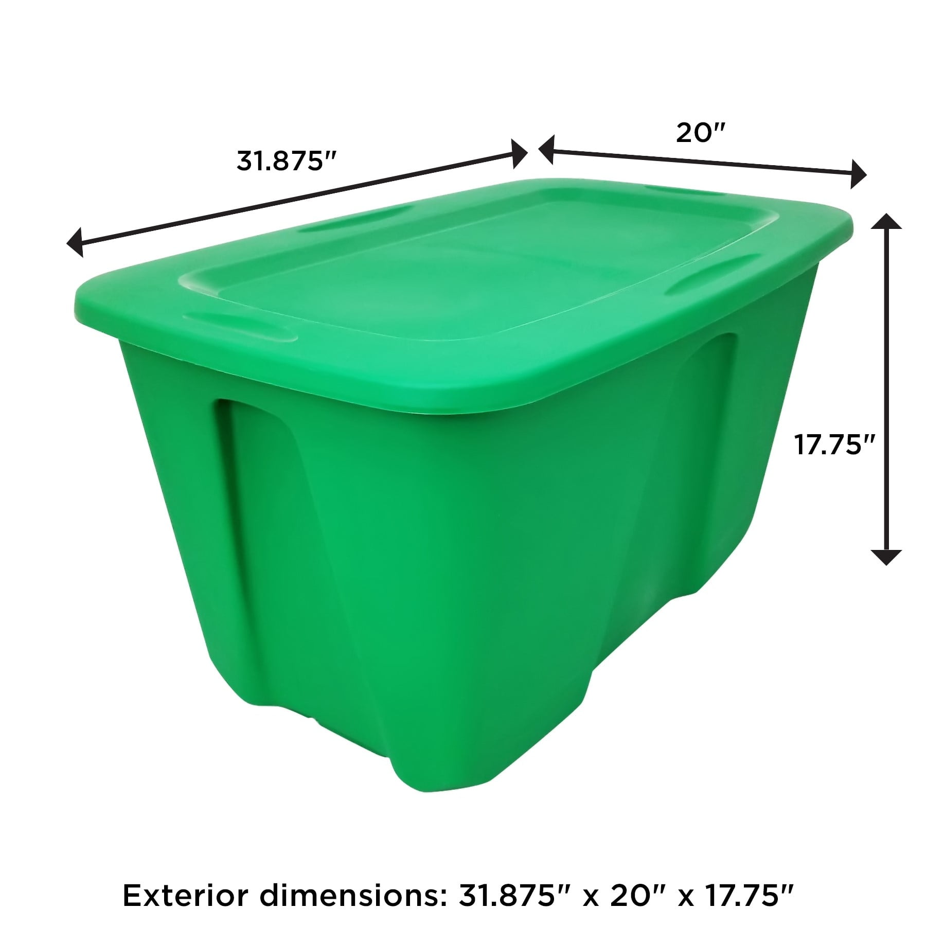 Lime Green Plastic Multi-Purpose Storage Bin,14 x 9.25 x 7.50 Inches, Mardel