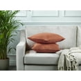 thumbnail image 6 of 3S Brother's Solid Cushion Cover Super Soft & Cozy Home Décor Throw Pillow Case for Chair Couch Bedroom & Livingroom Décor Pillowcase with Invisible Zipper Set of 2 Pieces - Brick 20"x20" Each, 6 of 8