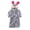 Grey, variant on LYMAYTER Kids Flannel Robe Cute Winter Warm Animal Ears Hooded Thick for Toddler Sleepwear 1-8Y