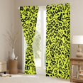 thumbnail image 3 of jejeloiu Cartoon Leopard Pattern Black Out Curtains,Wild Cheetah Animal Curtains Pack of 2 (42x63 Each),Black Yellow Bedroom Curtains For Girl Kids,Luxury Bedroom Decor, 3 of 6